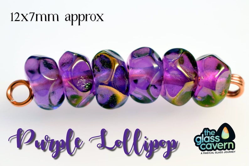 lots of colours Handmade Borosilicate 22k Gold fumed purple Hand faceted Beads 3 sizes