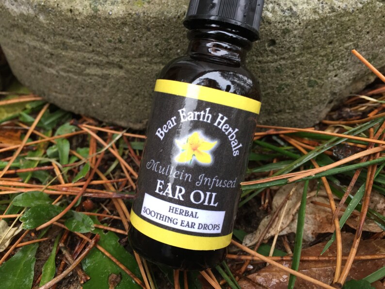 Ear Oil Mullein Infused Herbal Ear Drops Wild Harvested Etsy