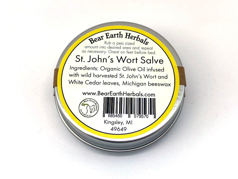 St John's Wort Salve for Nerve Pain Relief Dry Skin and Etsy