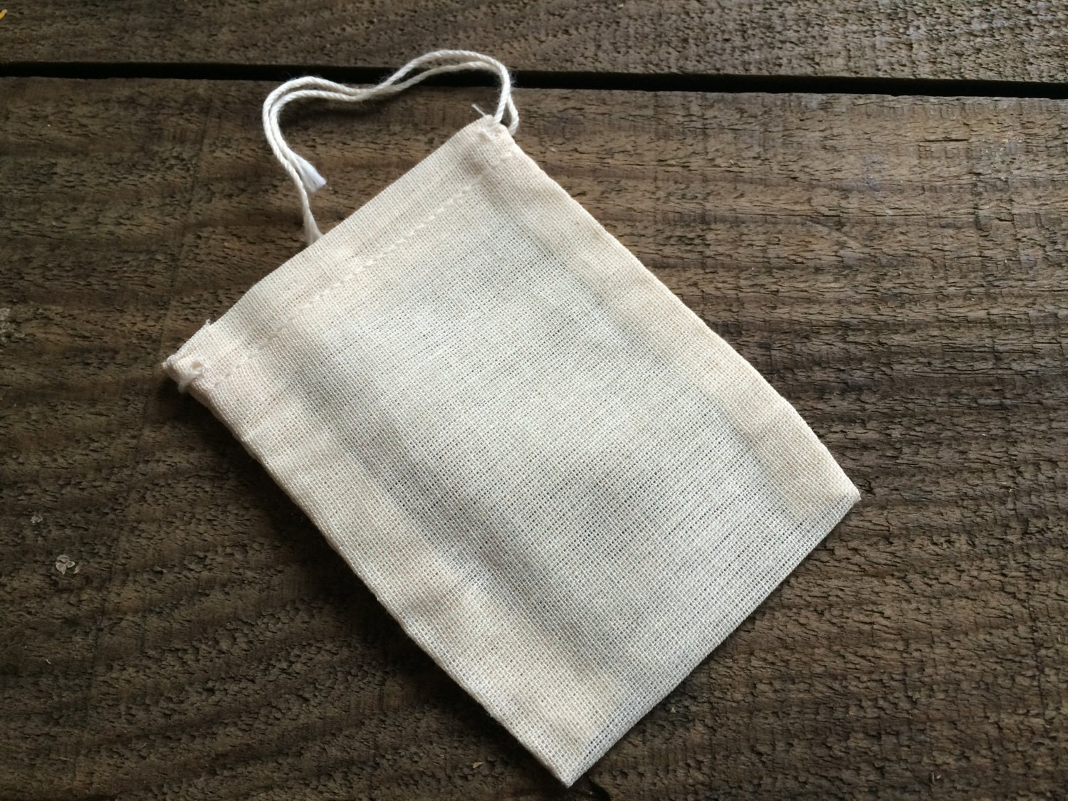 Organic Cotton Tea Bags 3 Reusable Muslin Tea Bags Tea Etsy