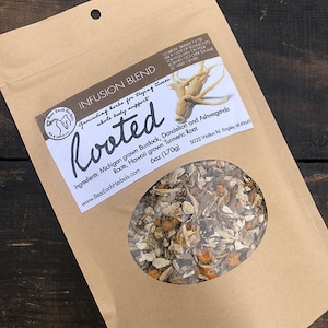 ROOTED Detox Tea, Liver Support Blend with Dandelion Root, Burdock, Ashwaganda and Turmeric