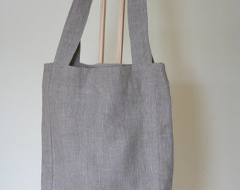 Sac fourre-tout en lin / couleur lin naturel