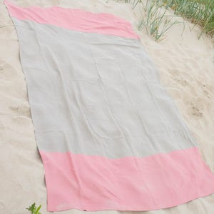 Linen Beach Blanket made of Softened Linen image 2