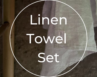 Werten Sie Ihr Badezimmer mit einem nachhaltigen und luxuriösen Leinentuch-Set auf - Bad, Badelaken und Handtücher