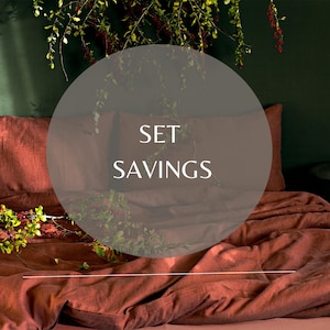 Uluru Red/ Linen Terracotta Bedding set
