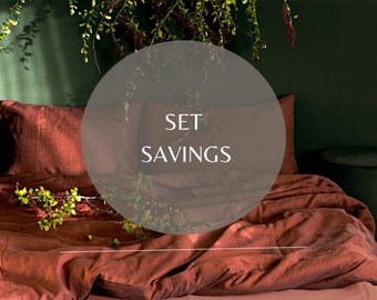 Uluru Red/ Linen Terracotta Bedding set