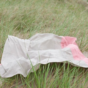 Linen Beach Blanket made of Softened Linen image 8