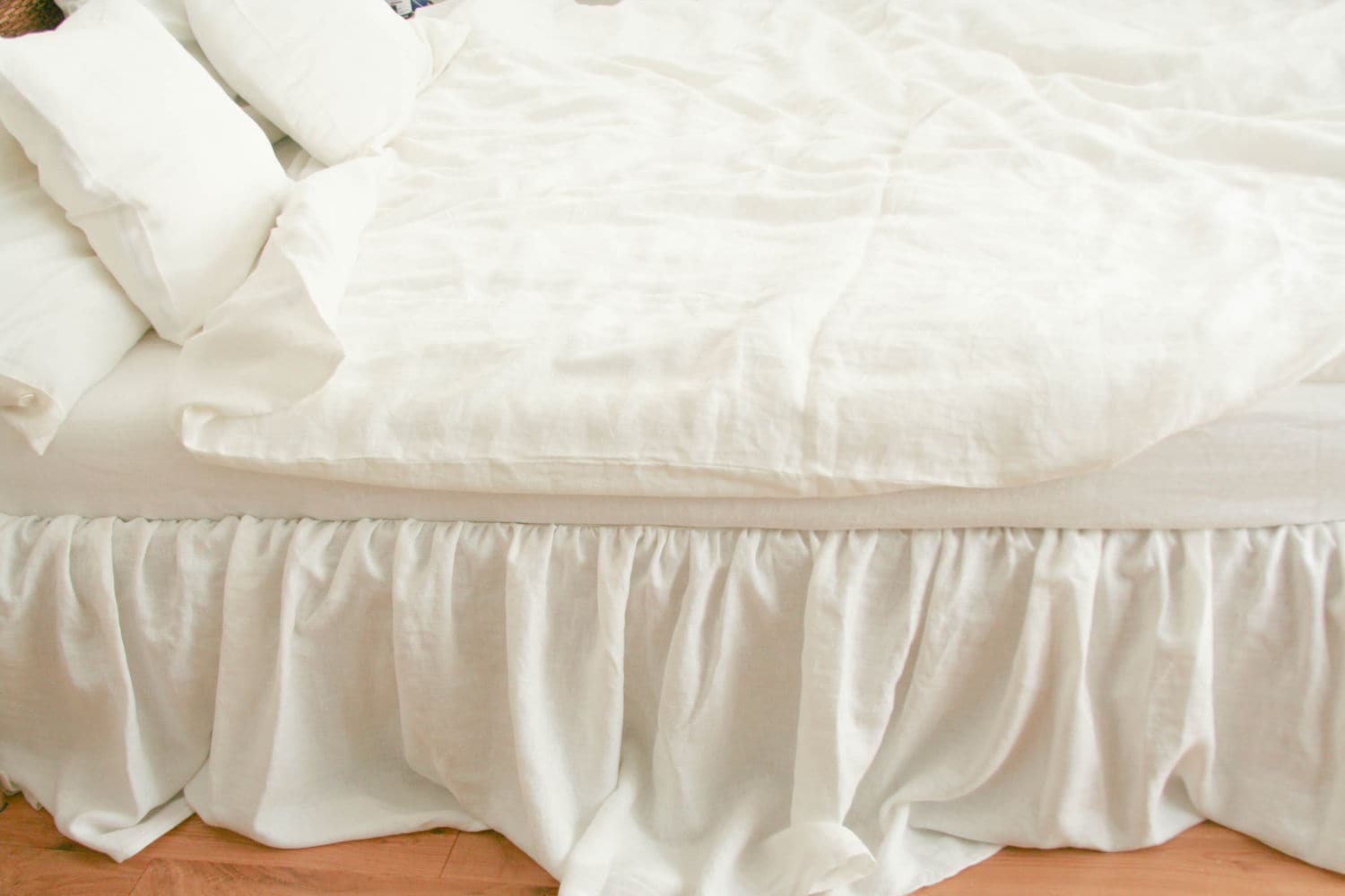 Linen Whisper Duvet Cover - Winter White - Queen