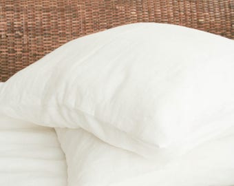 White Linen Pillow Case/Milk White