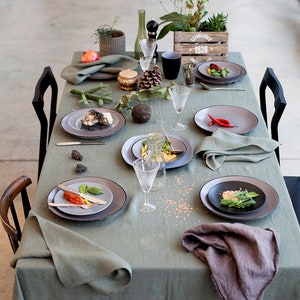Moss Green Tablecloth/Table Linens/ Dining Accessories