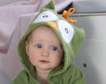Kids Boys Girls Shark Soft Hooded Bathrobe Toddler Robe with Animal Hood