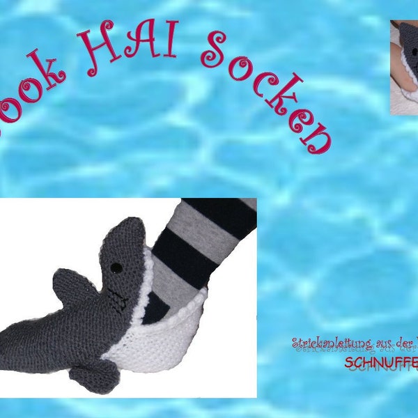 Socken stricken Hai Erwachsene