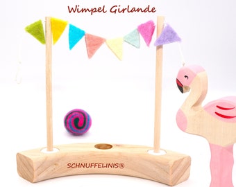 Holztiere Geburtstag Girlande, Filz Stecker Blumen, Filzstecker Jahresring, Geburtstagsringe Storch Tucan, Jungen Holztiere Holzringe