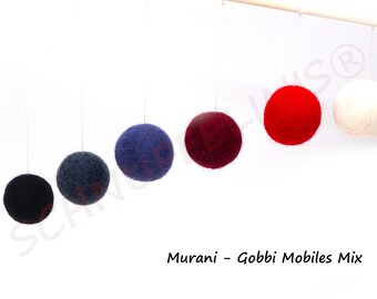 Montessori Gobbi your colour pick, baby mobiles Murani, wool felt Gobbi Mobile, Baby shower gift, Baby gift Montessori, Newborn gifts Mobile