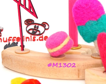Kleurrijke macaronversieringen | Taartversieringen | Macaronversieringen van vilt | Taartversieringen | Cadeau voor vriendin, vrienden of hem