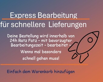 Express processing, quick and easy EXPRESS SERVICE, shipping within 24 hours, express processing, production, express processing