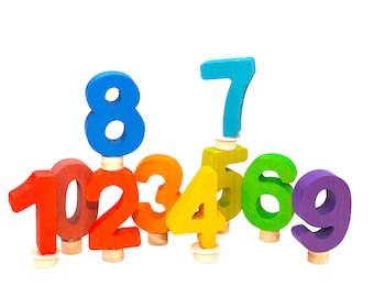 Birthday numbers wooden, wood number for Grimm green elephant, wood ornaments B-day numbers for toddler annual ring and birthday children