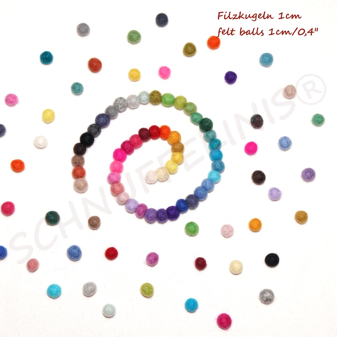 Mélange de boules de feutre dans des couleurs colorées et Etsy France