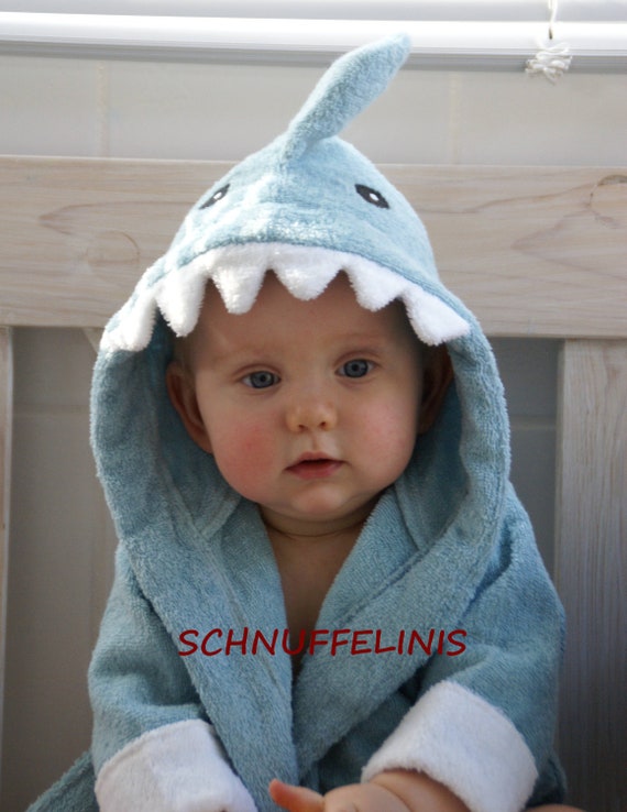 baby shark bath robe