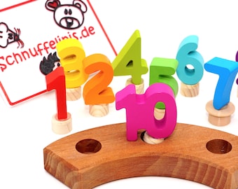 Set di 5 ghirlande di compleanno, candele in feltro, ciambelle e ghirlanda, ghirlanda di compleanno ad anello Grimm Goki, adatta ai bambini