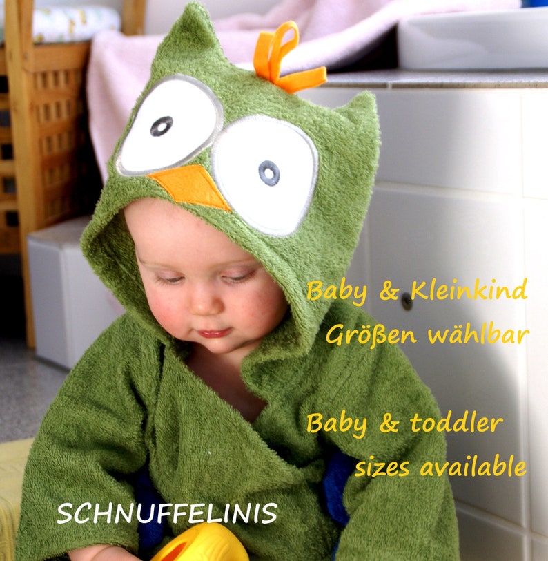 Bath Robes Baby Monogrammed Owl and Shark Bath Robes Gift Etsy