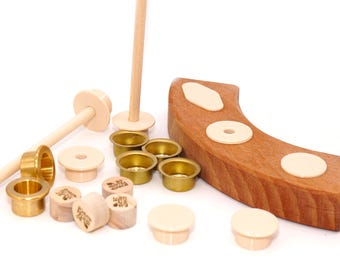 Figure fai da te da inserire, supporto, spine con motivi, anelli di compleanno dei fratelli Grimm, portacandele, portafoto, spine con motivi, stagioni, set 3D in legno