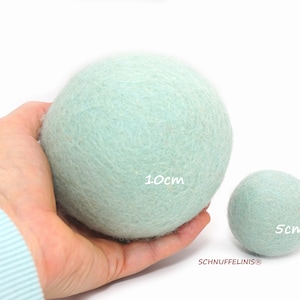 Palline di feltro extra large XXXL 10 cm, palline di feltro XXL 5 cm palline pastello infeltrite, palline per bambini in feltro palline grandi in feltro