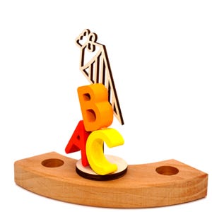 Tapón con motivo escolar cono ABC anillos anuales, regalo escolar para niño cono escolar ABC Sagitario, tapón con motivo escolar para el primer día de colegio