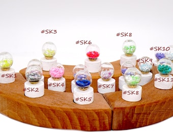 holiday seasons snow globe sleight plugs, wooden ringe Waldorf winter decoration Grimms Christmas felt candles toddler stockings for her
