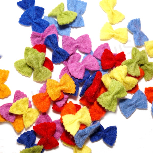 Nouilles feutrées Farfalle, feutrées papillon, jardin d'enfants apprendre les couleurs école maternelle, cuisine pour enfants Montessori