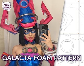Galacta inspired cosplay pattern for EVA foam