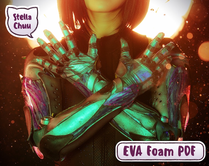 Alita Battle Angel arm armor pattern for cosplay