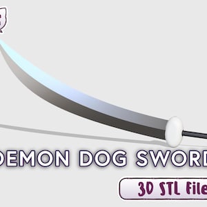 Tessaiga inspired sword 3D STL for cosplay