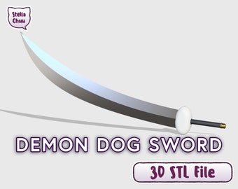 Tessaiga inspired sword 3D STL for cosplay