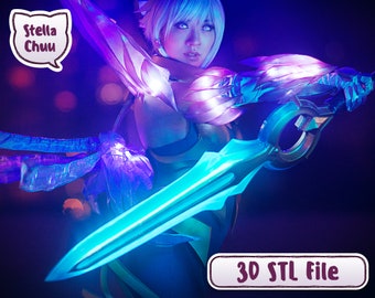 Dawnbringer Riven League of Legends 3D STL file for 3D printing and Vacuum Forming
