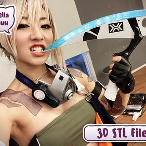 True Damage Akali Scyth and Kunai 3D files for cosplay
