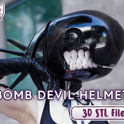 Chainsaw Man HELMET 3D Printing Files STL Etsy