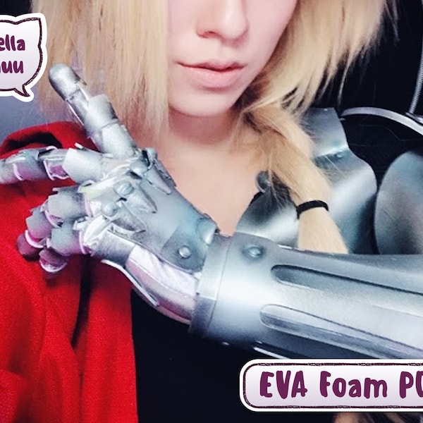 Edward Elric Automail Arm Full Metal Alchemist Instructional Pattern for Cosplay