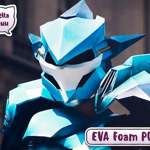 Overwatch Pharah Raptorion Mecha Queen Helmet Instructional  EVA Foam pattern cosplay