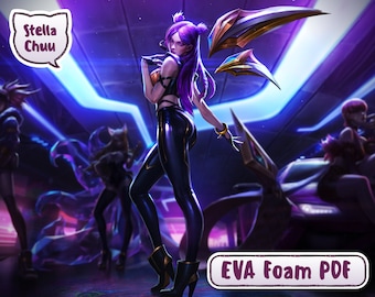 Kai'sa K/DA Eva Foam pattern for cosplay