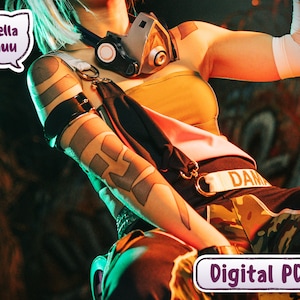 True Damage Akali Printable Tattoo file for cosplay