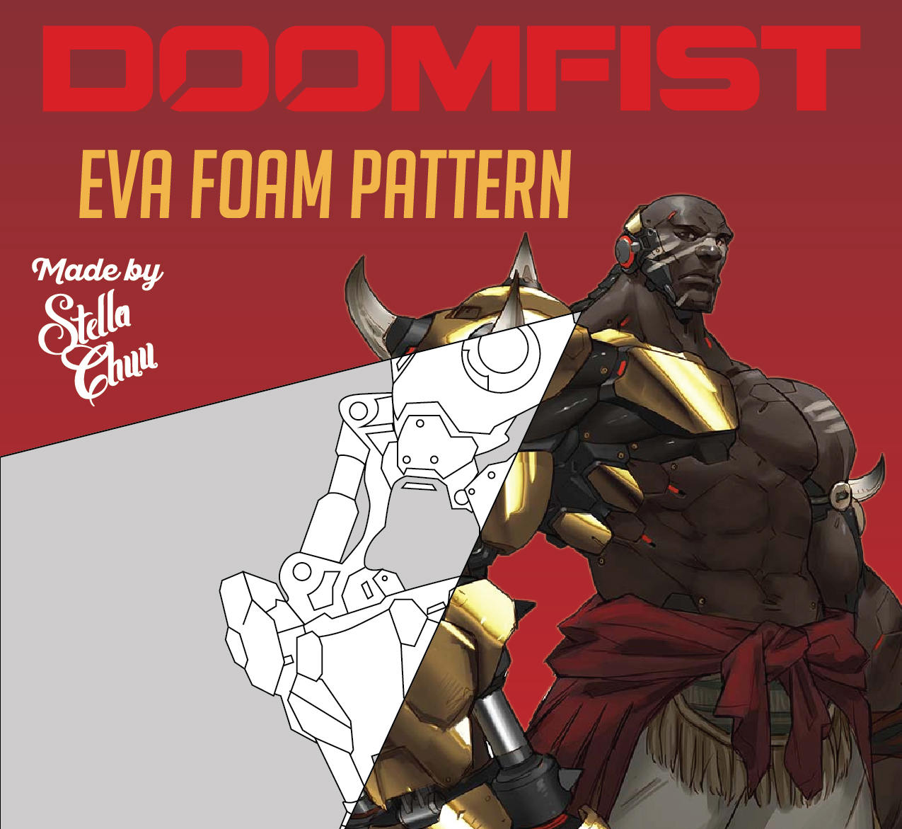 Doomfist Gauntlet Instructional EVA Foam pattern cosplay Etsy
