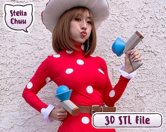 Kinoko Komori Shemage inspired cosplay mushroom guns 3D file