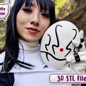 Shizu masker uit Reincarnated als een Slime 3D-Print bestand voor cosplay