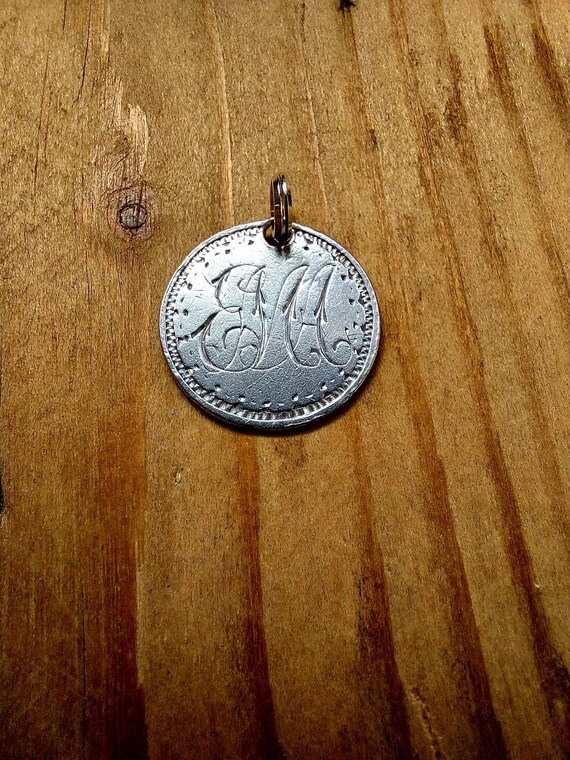 Original Silver Victorian Thrupenny Coin Love Tok… - image 6