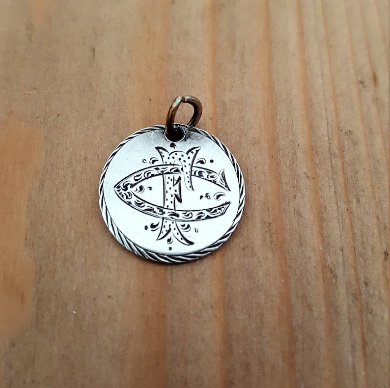 Original Silver Victorian Coin Love Token With Initials CF or - Etsy UK