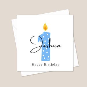 Carte de premier anniversaire de bébé, carte personnalisée de 1er anniversaire, carte de joyeux 1er anniversaire pour enfants, vous êtes une carte