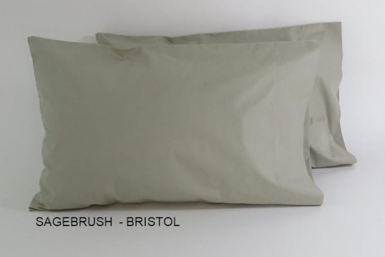 Cotton Travel Pillow Case PAIR/2 Pack Cotton Percale Travel Etsy