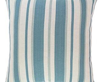 Turkish Stripe Pillow/Ocean Decorative Pillow/Available with or without Insert/Ocean Isle Striped Pillow/Decorative Pillow