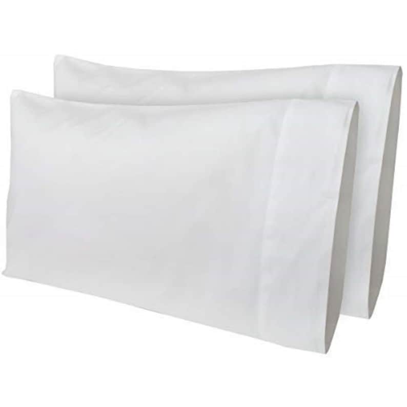 Cotton Travel Pillow Case PAIR/2 Pack Cotton Percale Travel Pillow